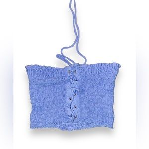 PacSun LA hearts Lace-Up Smocked Tube Top